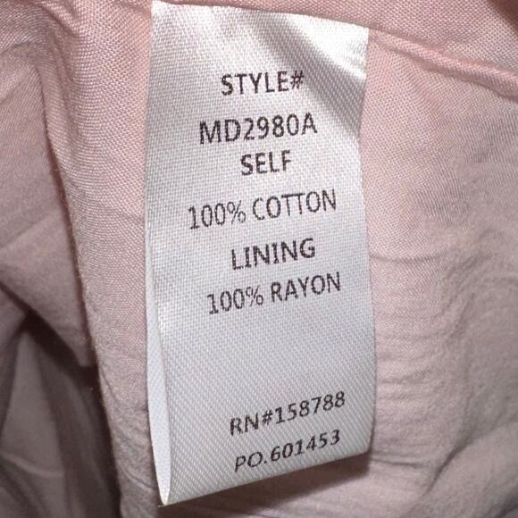 NWT Mable Pretty n Pink Floral Puff Sleeve Backless Babydoll Mini Dress Size M - Picture 6 of 13